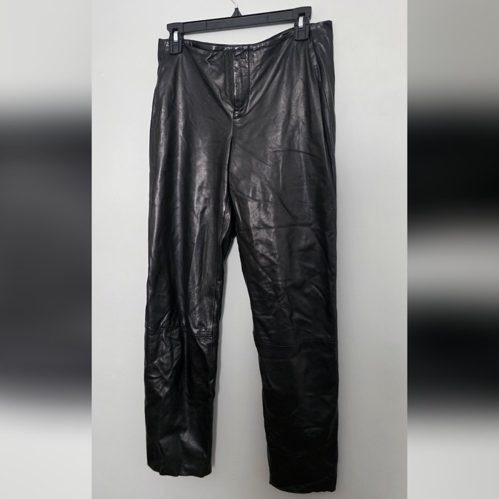 Banana Republic Black Leather Pants